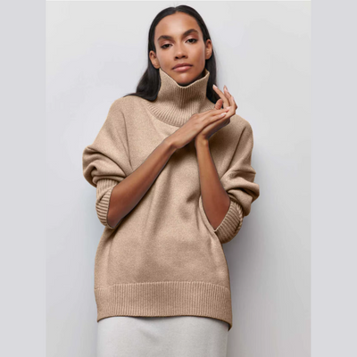 Kortärmad rullkrage-tröja – Djärv elegans med modern stil