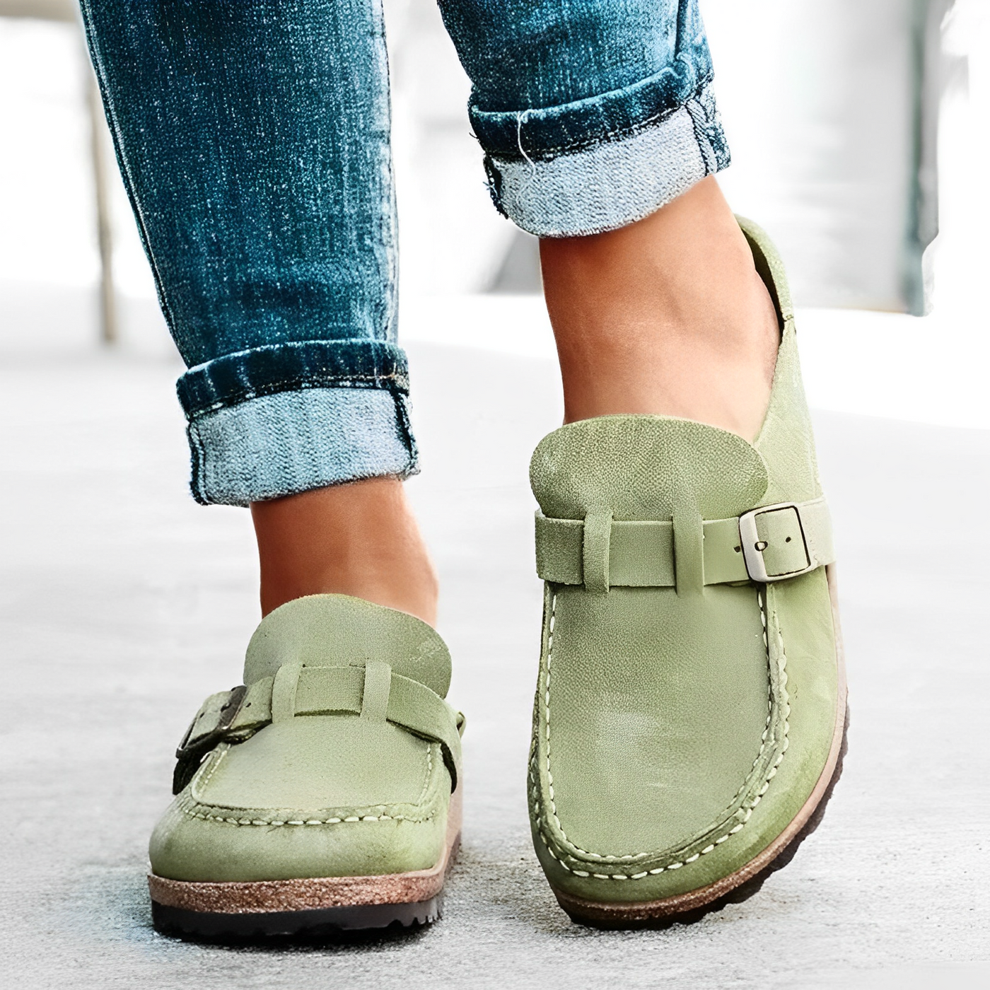 Mokassin-sandal – Klassisk charm möter luftig komfort