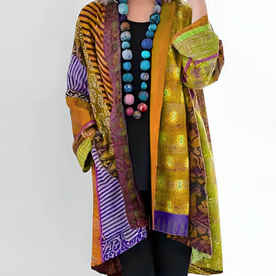 Boho-Kimono-Cardigan – Konstnärlig elegans med avslappnad stil