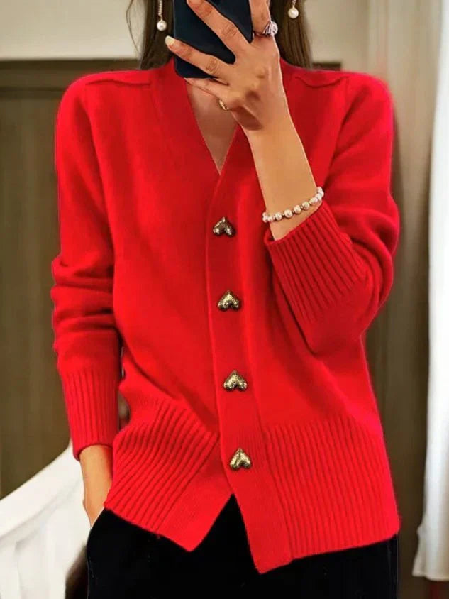 Cardigan med knapplist – Bekväm charm med feminin elegans