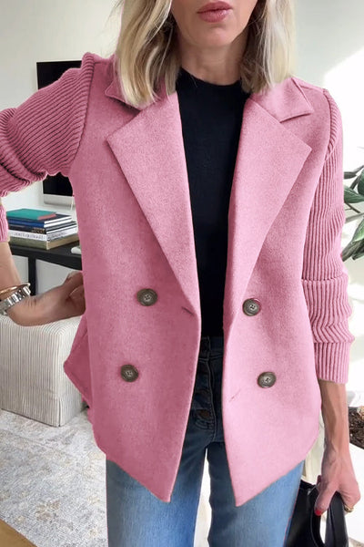 Avslappnad knappl blazer – Höj ditt självförtroende med en enkel stil