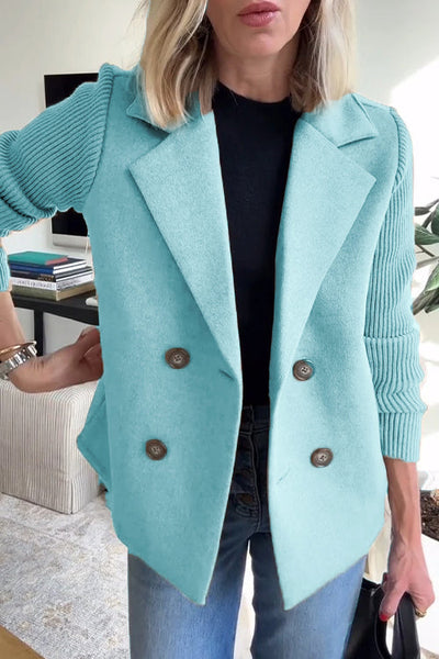 Avslappnad knappl blazer – Höj ditt självförtroende med en enkel stil