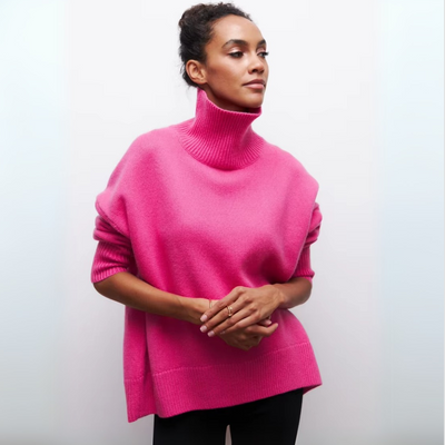 Kortärmad rullkrage-tröja – Djärv elegans med modern stil