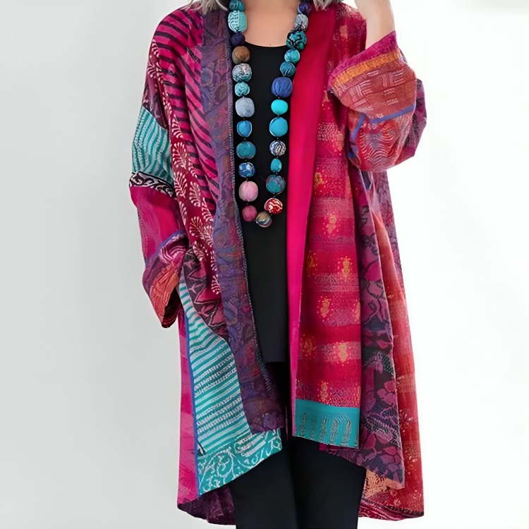 Boho-Kimono-Cardigan – Konstnärlig elegans med avslappnad stil