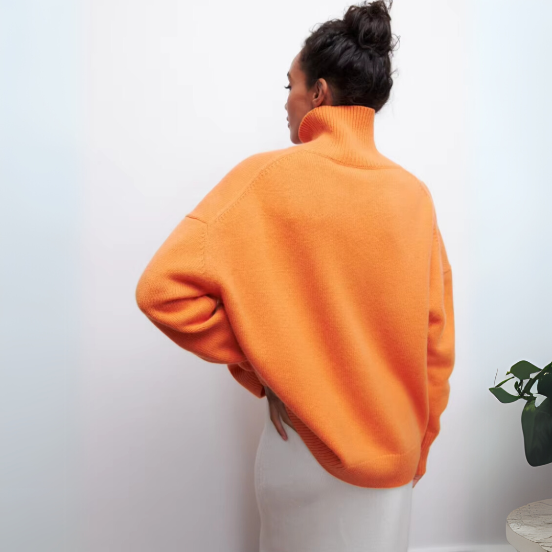 Kortärmad rullkrage-tröja – Djärv elegans med modern stil