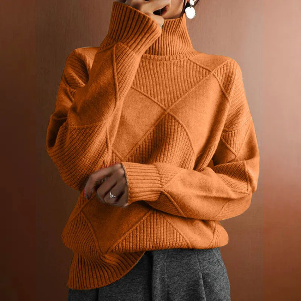 Rauten-Rollkragenpullover – Raffinerad värme med modern stil