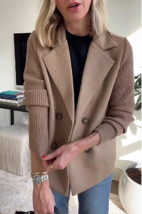 Avslappnad knappl blazer – Höj ditt självförtroende med en enkel stil