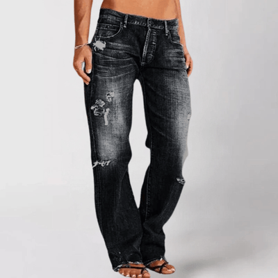 Bredskurna Zerstörda Jeans – Lättsam Coolness med Modern Touch
